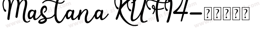 Mastana KUFI4字体转换